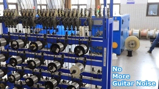 Geluidsarme gitaarkabel 10FT 30FT zwart gevlochten