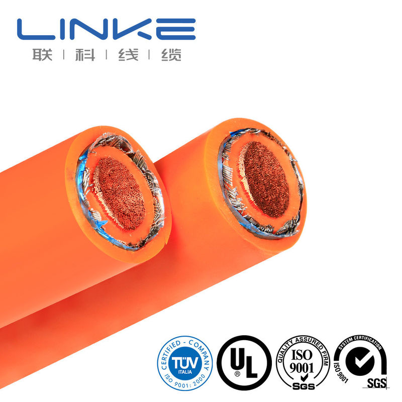 120mm2 Spanning EV kabel bedrading harnas met siliconen afgeschermde kabel en pakket grootte