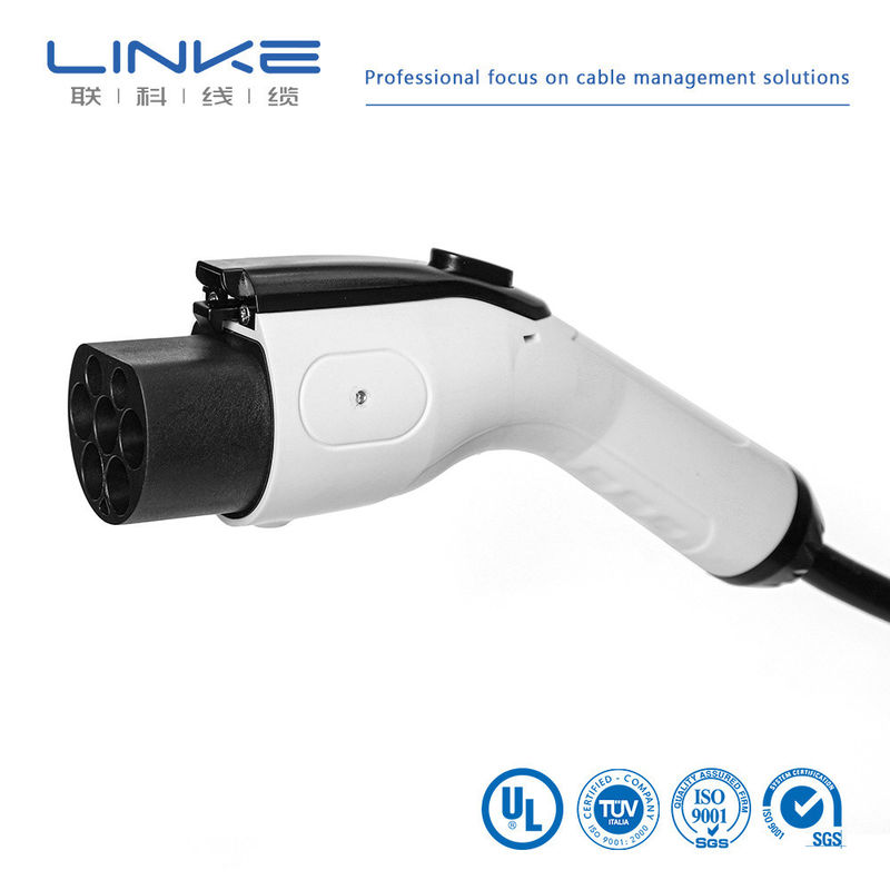 Verzilverd Messing Elektrisch Voertuig Charging EV Charger Cable AC 32A 7kw 16A 3.5kw