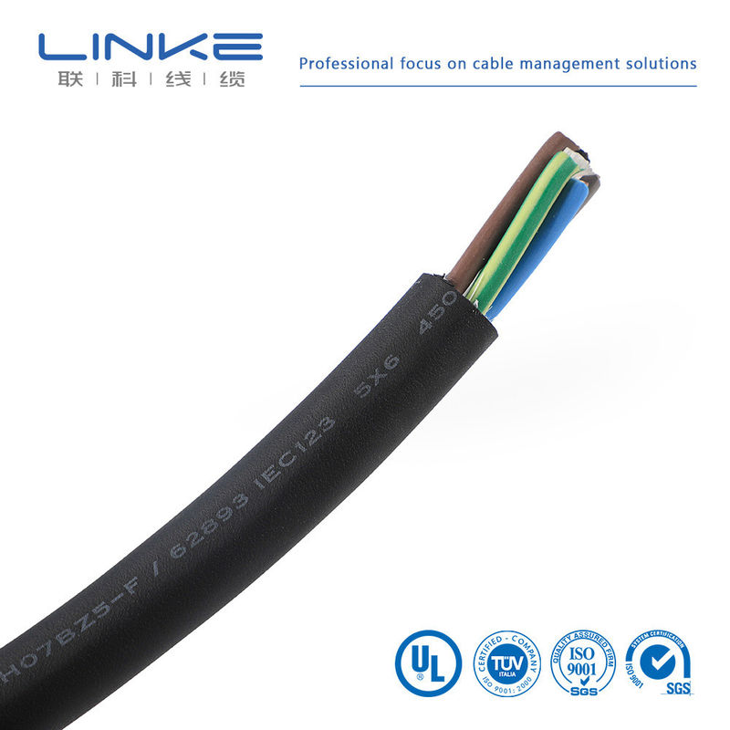 Aanpassing XLPE3 Core 6 sup2 oplaadkabel voor het opladen van stapels Draad in ondergrondse EV oplaadstapel kabel