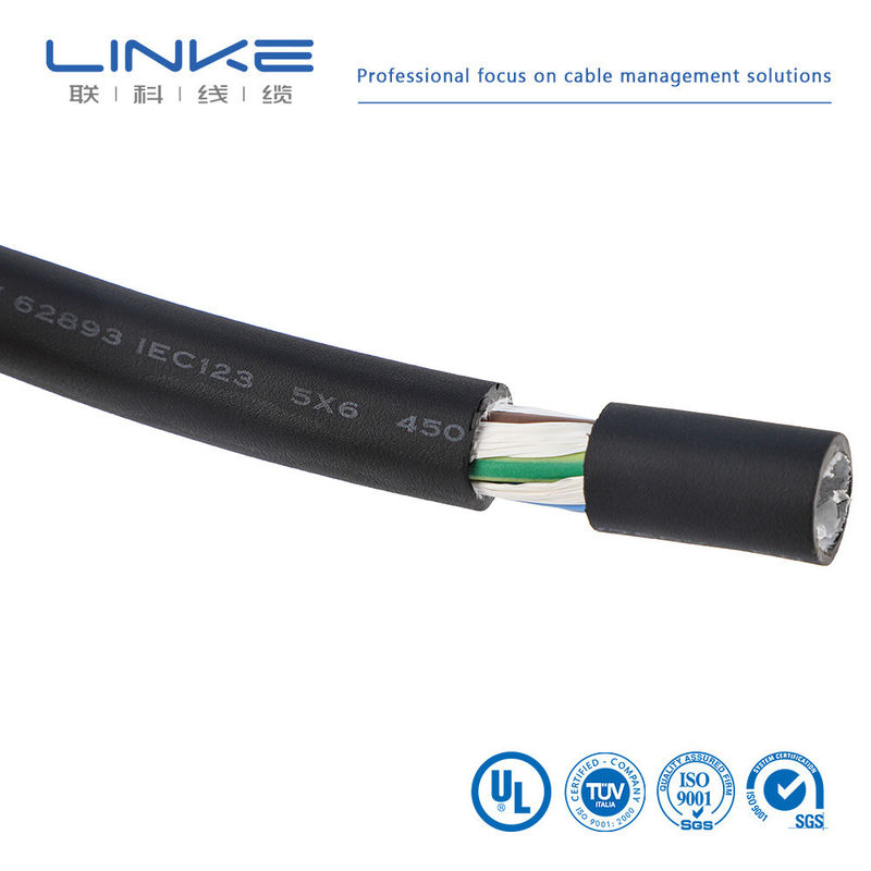 Aanpassing XLPE3 Core 6 sup2 oplaadkabel voor het opladen van stapels Draad in ondergrondse EV oplaadstapel kabel