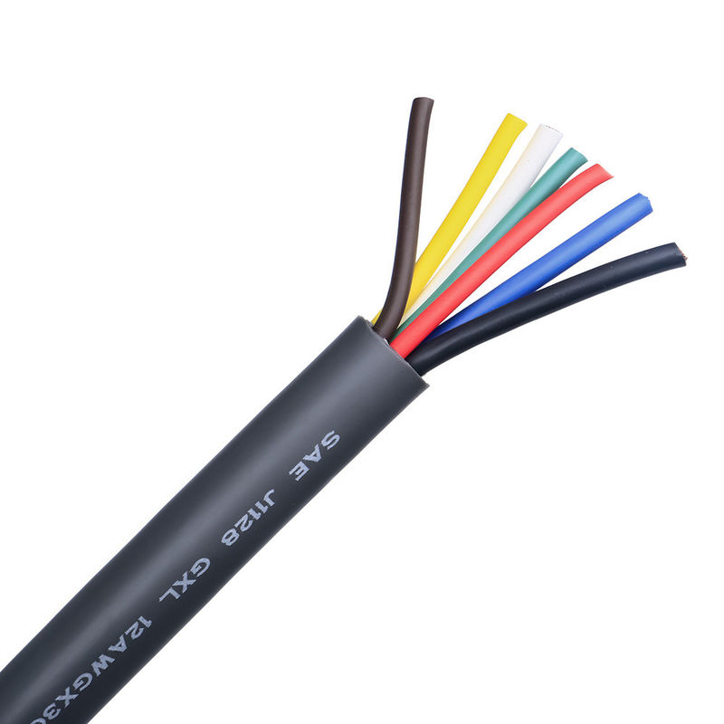 Koperen geleider Hoog zachtheid Lage spanning Automotive draad PVC Geïsoleerde geblokkeerde kabel Flexible draad