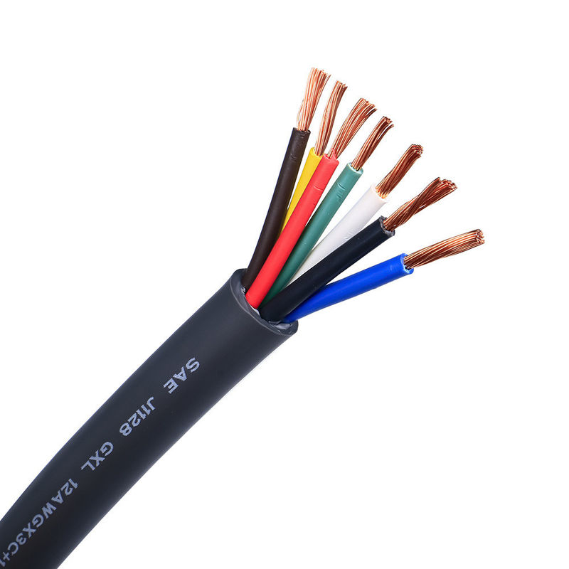 Koperen geleider Hoog zachtheid Lage spanning Automotive draad PVC Geïsoleerde geblokkeerde kabel Flexible draad