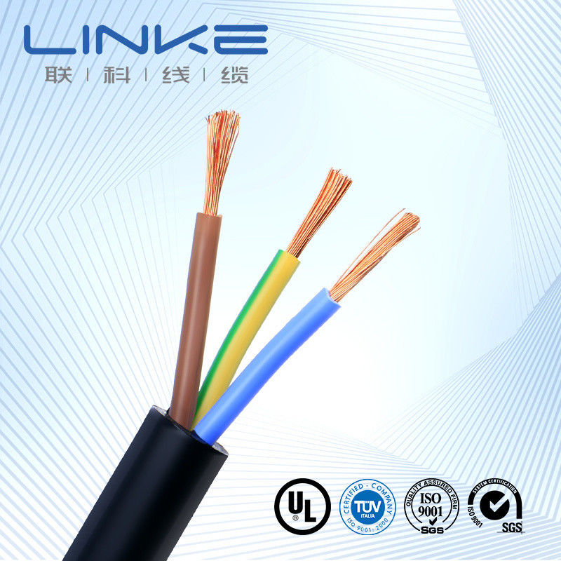 RS PRO 3 Core x 0,75sqmm ((Class 5 PCW), PVC geïsoleerd, PVC omhulde, 300/300V, H03VV-F.