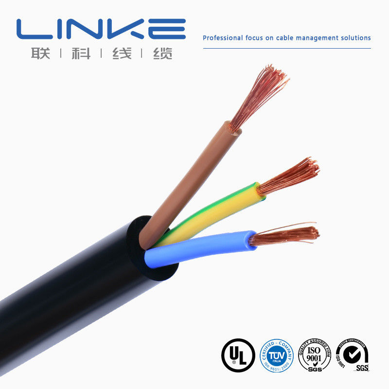 300/500v koper dubbel geïsoleerde strenge geleider PVC 3kern 4mm RVV elektrische flexibele kabel