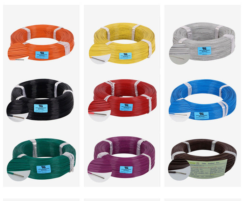 10-30AWG Vertind Koperdraad Kern FEP Isolatie UL1330 Stroomkabel Elektrische Kabel voor Hoge Temperatuur Toepassingen