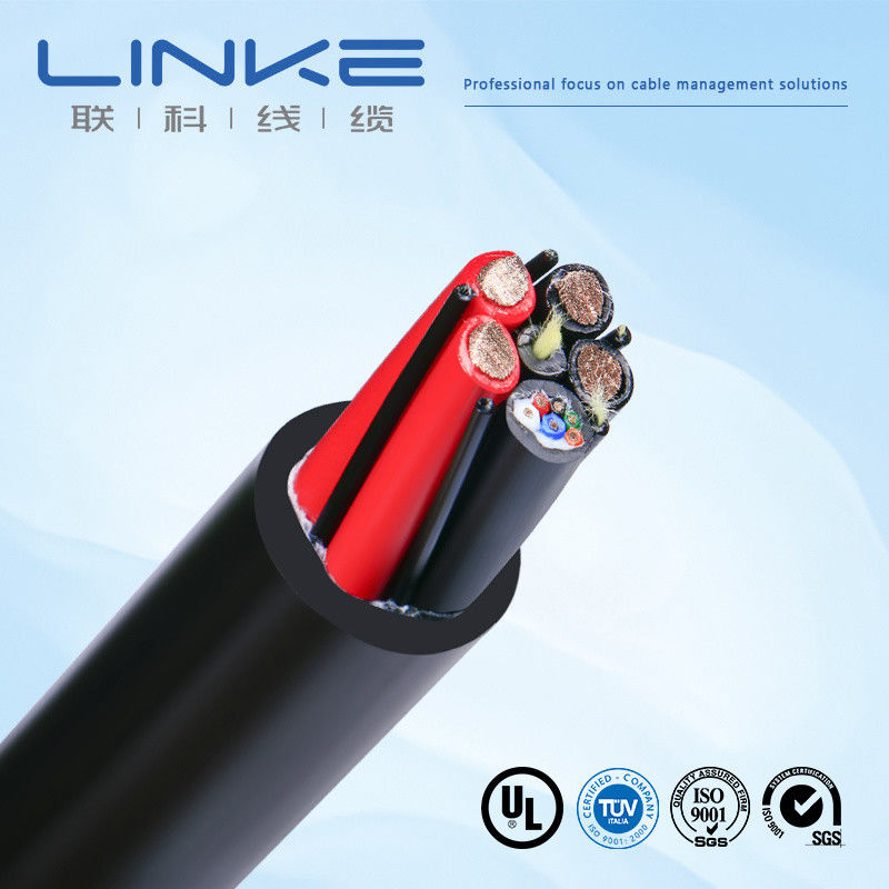 Ronde draadkoperkern Meervoudige waterdichte rubberflexible kabel voor onderzeese apparatuur