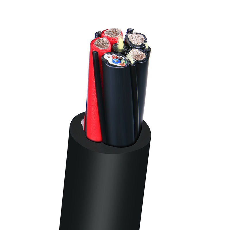 Ronde draadkoperkern Meervoudige waterdichte rubberflexible kabel voor onderzeese apparatuur