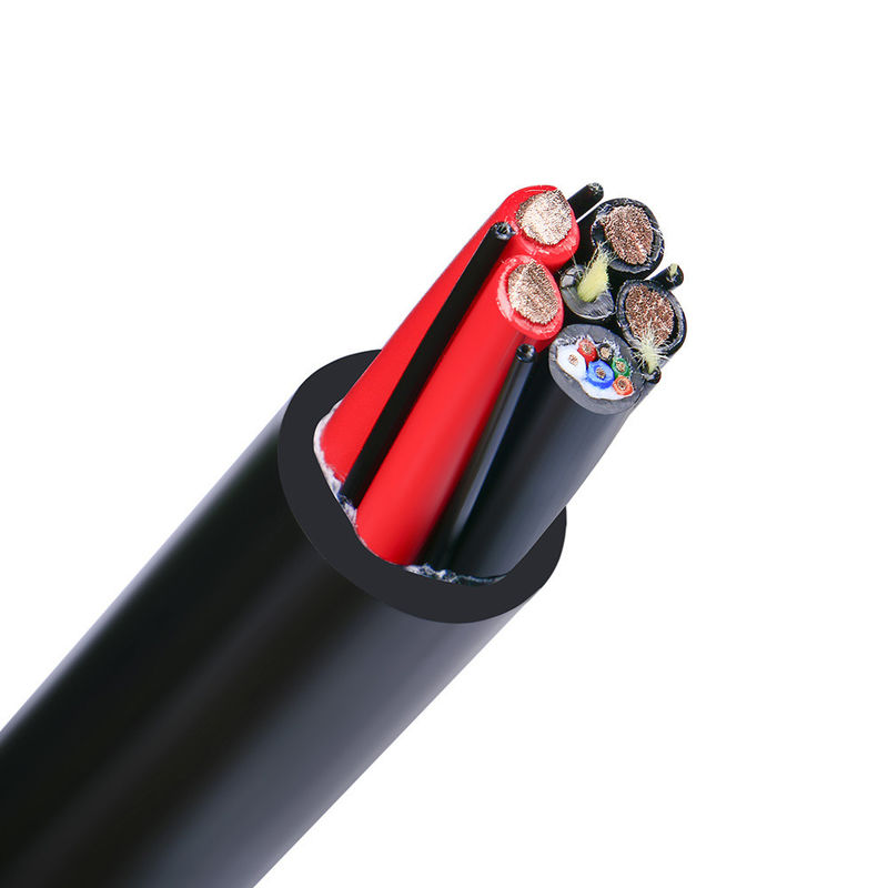 Ronde draadkoperkern Meervoudige waterdichte rubberflexible kabel voor onderzeese apparatuur