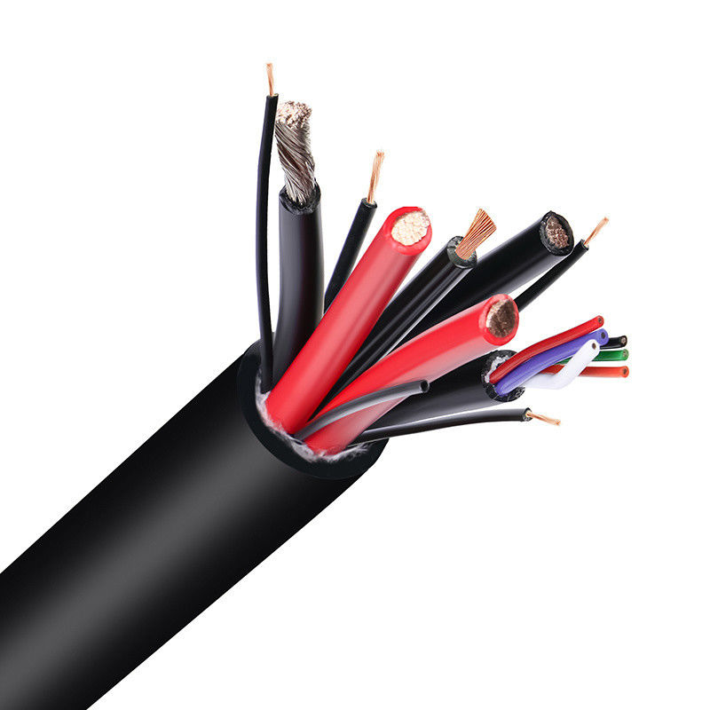 Op maat gemaakte PVC-geïsoleerde elektrische draadkabel met waterdichte omhulsel en meerdere kernen