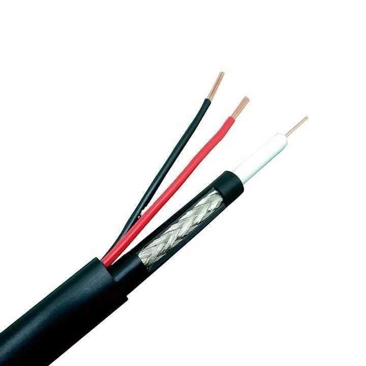 UL1007 30 AWG Black Power PVC Koperen Leider Elektrische stroom Coaxiale elektrische kabel