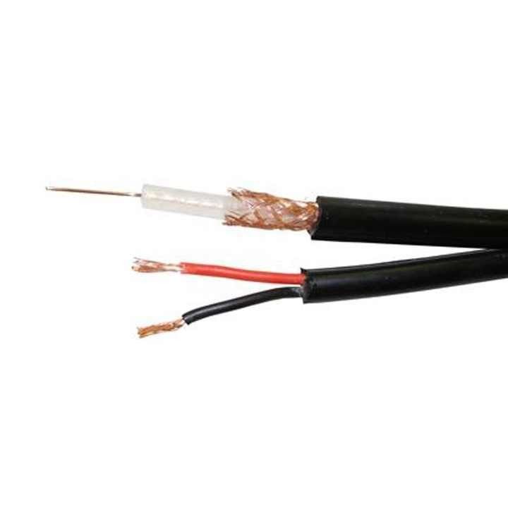 Ronde draad CCTV-camera kabel Rg59 2c Power OEM Rj59 coaxial kabel voor beveiligingssysteem