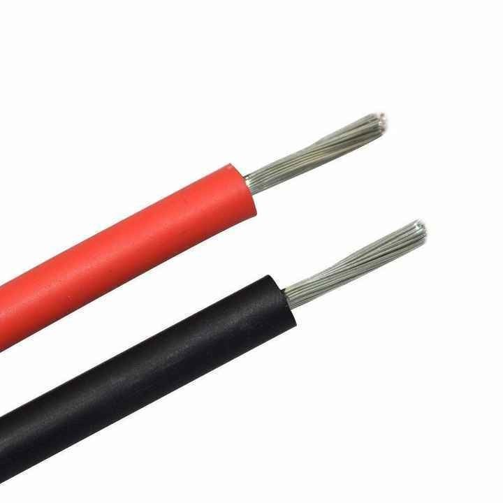 Op maat gemaakte 2,5 mm PV-kabel Zonnepaneel DC-stroomkabel met blik kopergeleider