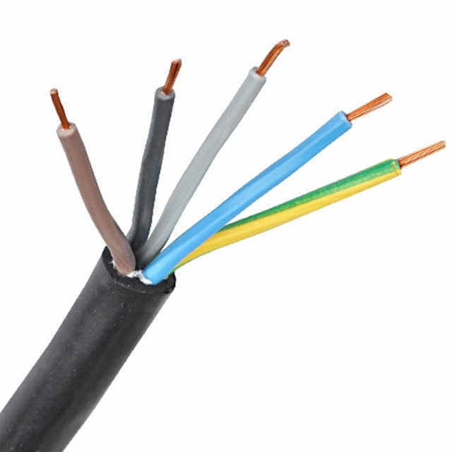 PVC-geïsoleerde 4-kern 3*6+1*4 flexibele kabel voor huishoudelijke en industriële elektrische apparatuur