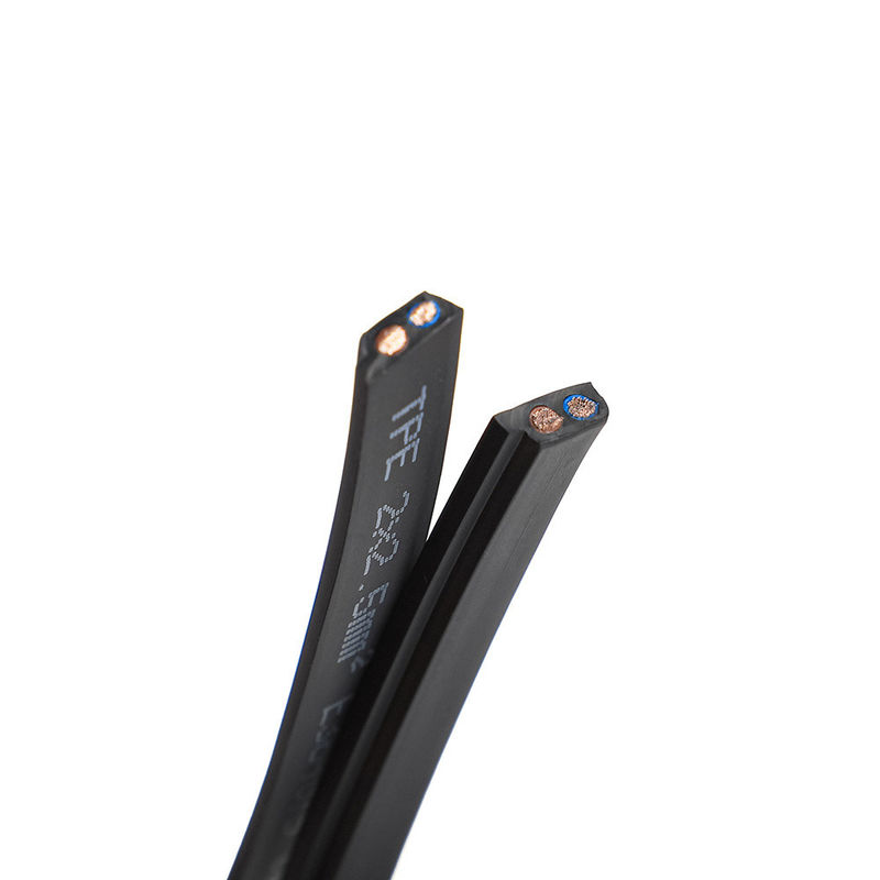 PVC-isolatie koperkern flexibele platte rubberen omhulselkabel voor industriële apparatuur