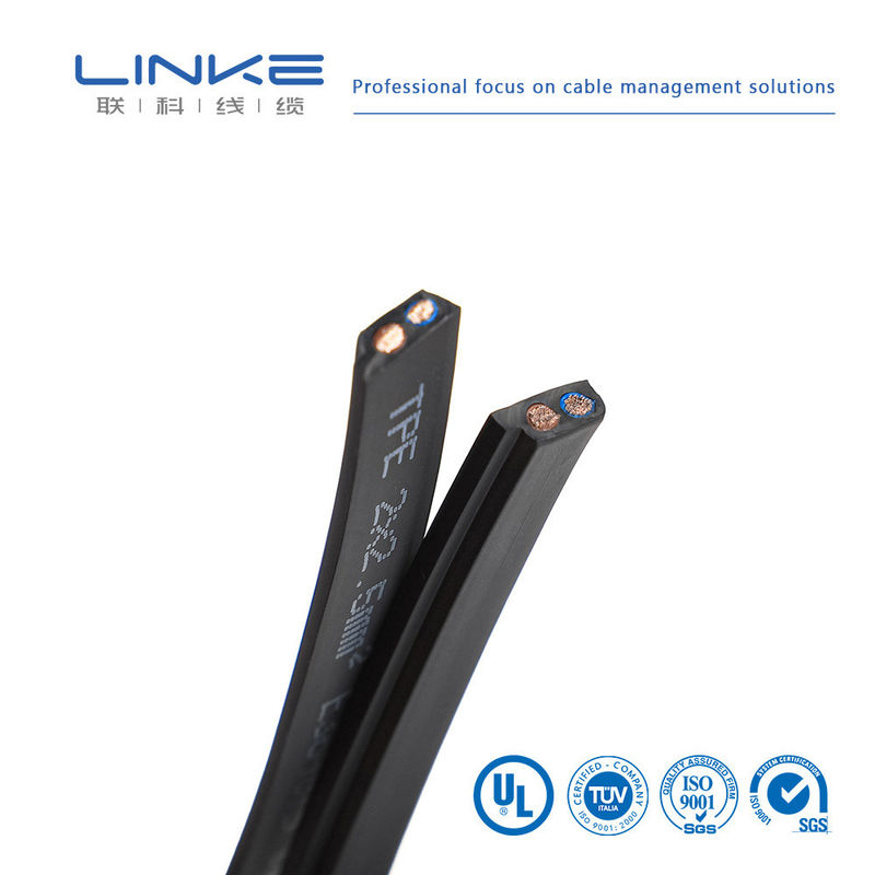 Vlakke kabels met een koperkern van 300 V met PVC-slijm voor automobiel- en industriële toepassingen