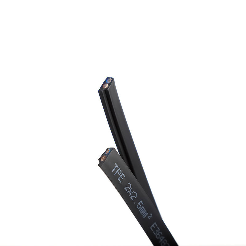 Vlakke kabels met een koperkern van 300 V met PVC-slijm voor automobiel- en industriële toepassingen