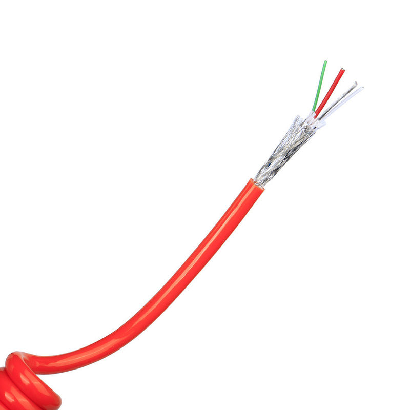US TPU/PUR/PU spiraalvormige veerkabel met sterke elasticiteit