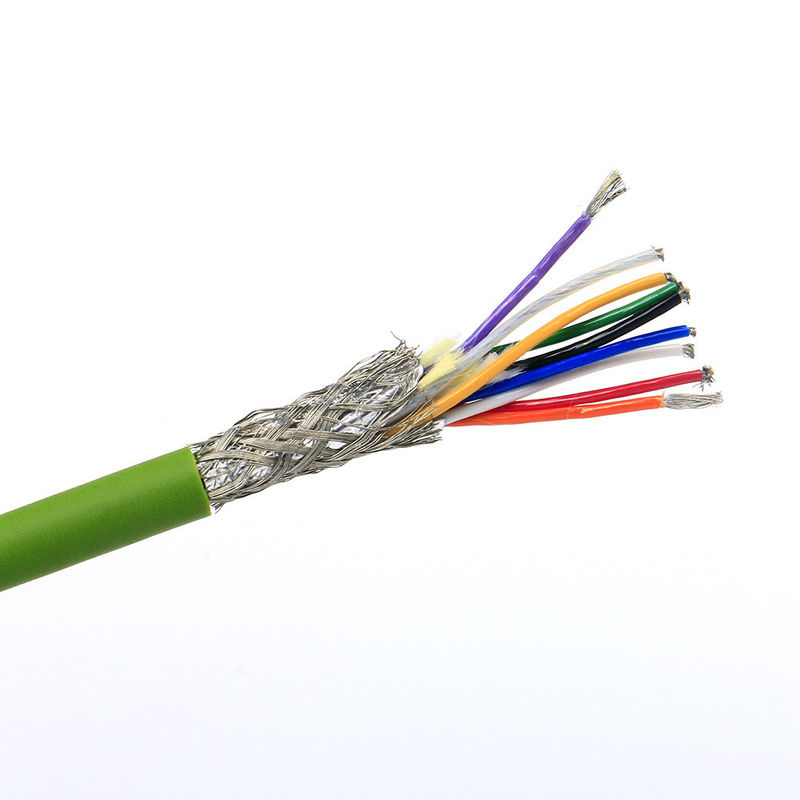 Rubber Jacket Coil Silicone Spiral Coiled Power Spring Robot Cable voor glad rollen