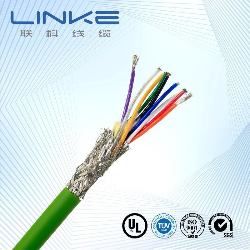 Rubber Jacket Coil Silicone Spiral Coiled Power Spring Robot Cable voor glad rollen