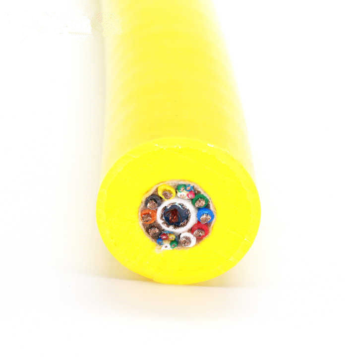 Lichtgewicht drijvende ROV-onderzeese kabel met koperen kern en PUR-schuimmantel