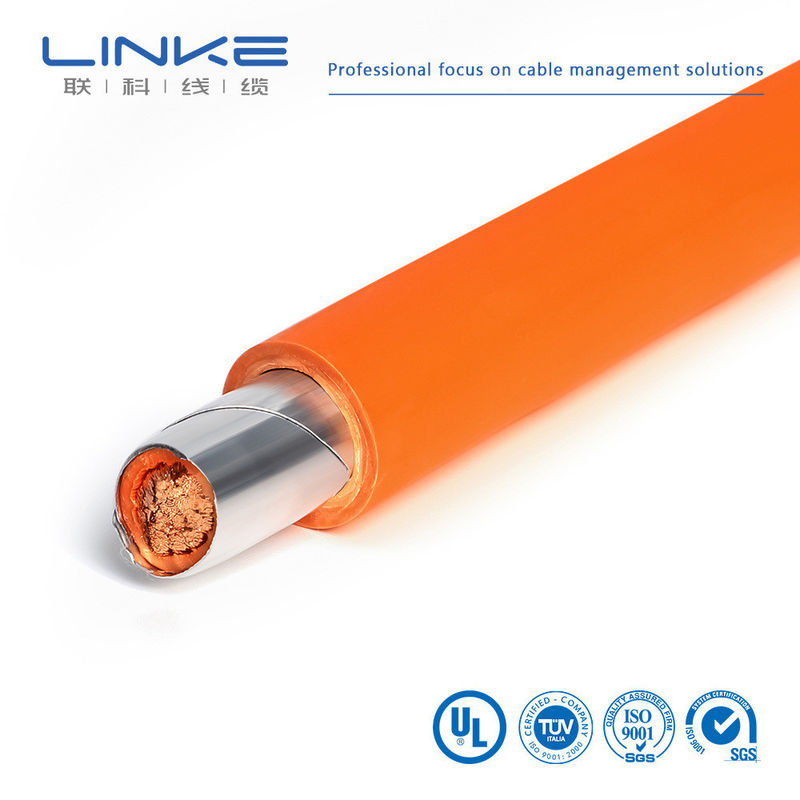 XLPE Jacket Hoogspanningskabel Ev Oplaadkabel 25Mm2 35Mm2 50Mm2 70Mm2 Oranje 1000/1500V Dubbelgeïsoleerde Hv Autokabel Elektrovoertuig Beschermde kabel