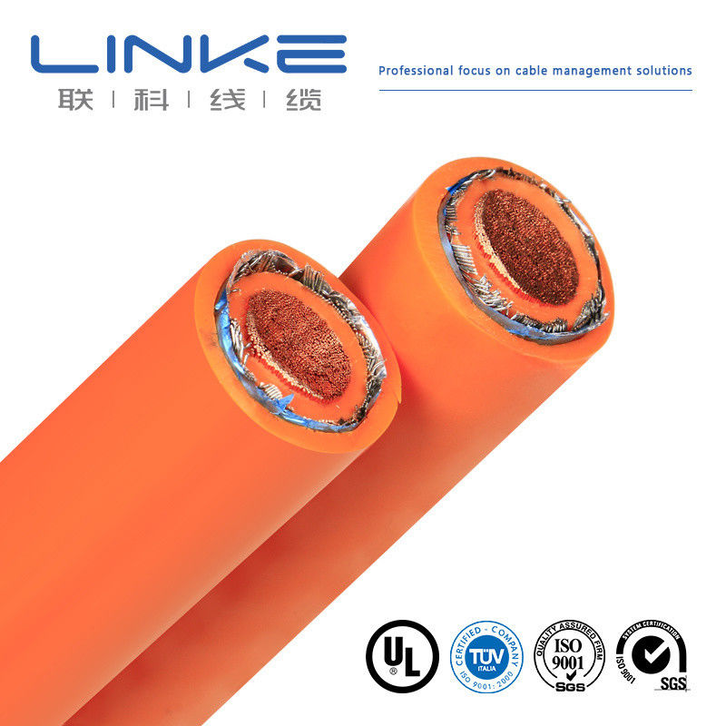 Hoge flexibiliteit puur koperen EV-kabel, 10/16/25/35/50/70 vierkante mm enkelkern hoogspanningsbatterijkabel voor EV's