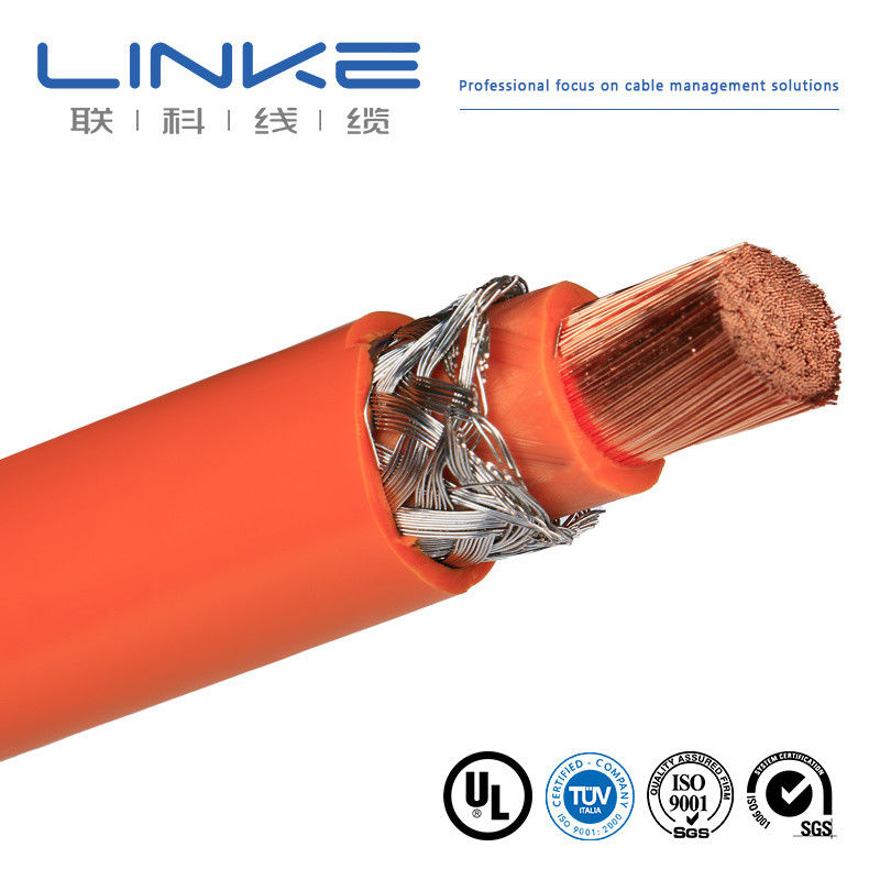 Hoge flexibiliteit puur koperen EV-kabel, 10/16/25/35/50/70 vierkante mm enkelkern hoogspanningsbatterijkabel voor EV's