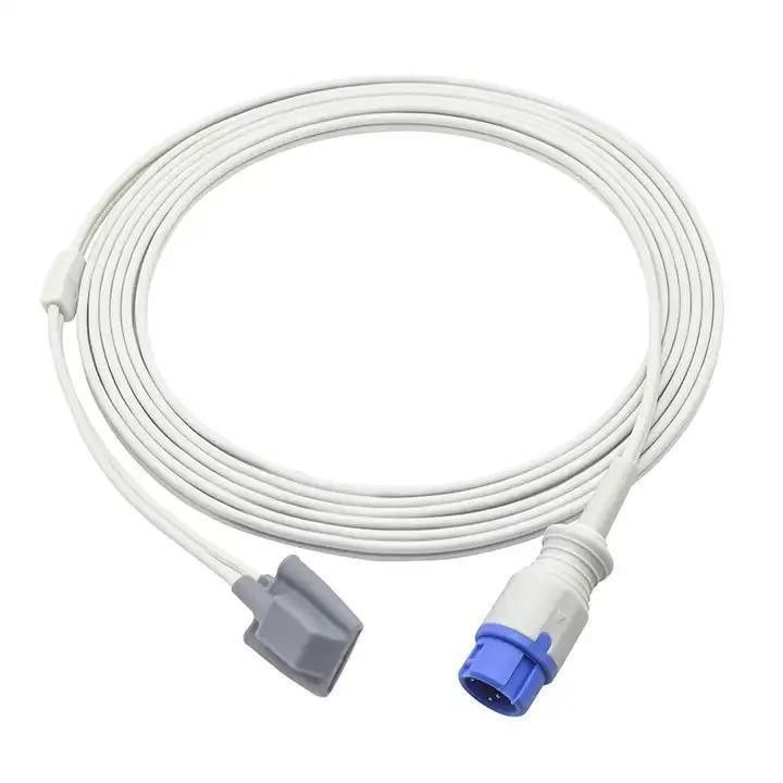 Zachte siliconenkabel voor medische doeleinden SpO2-kabel Ronde draadvorm Medische apparatuur aansluitkabel