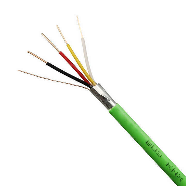 Laag- en middelspanning Groen Pure Jacket Can Bus Industrial Bus Cable Aanpassing Elektrische draad kabel