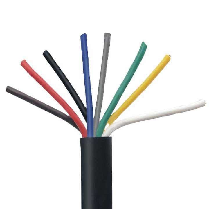 Ronde draad koper kern XLPE geïsoleerde besturingskabel PVC-schede 0,16 mm Multi Core