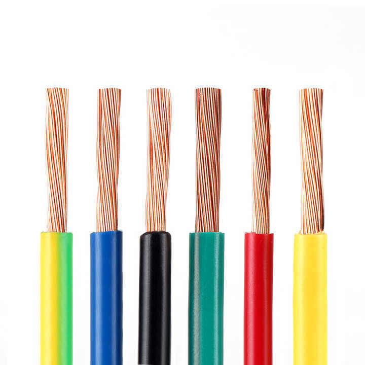 Flexible elektrische kabels 450/750V, enkel of meerkern met zuivere koperen geleider