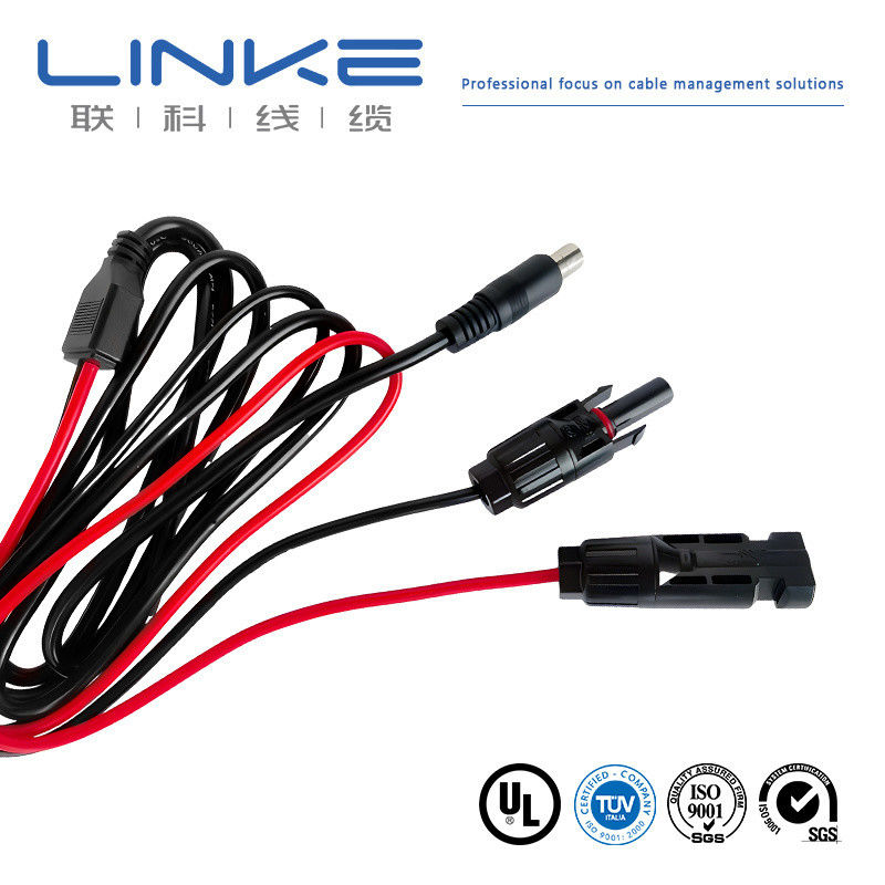 Laag- en middenspanning 10AWG PVC Jacket Solar Cable voor auto fotovoltaïsche energieopslag