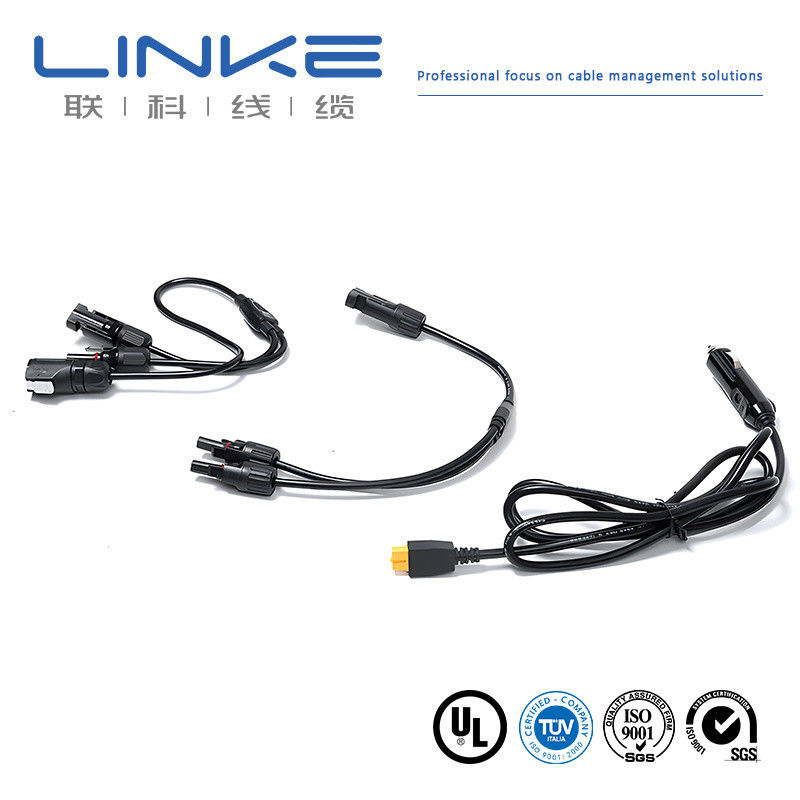 Laag- en middenspanning 10AWG PVC Jacket Solar Cable voor auto fotovoltaïsche energieopslag