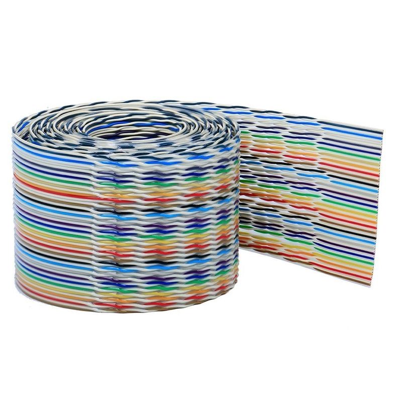 Vlakdraadgegevenskabel met XLPE-isolatiemateriaal 8/10/14/16/20/40/50 Pin Extension Wiring