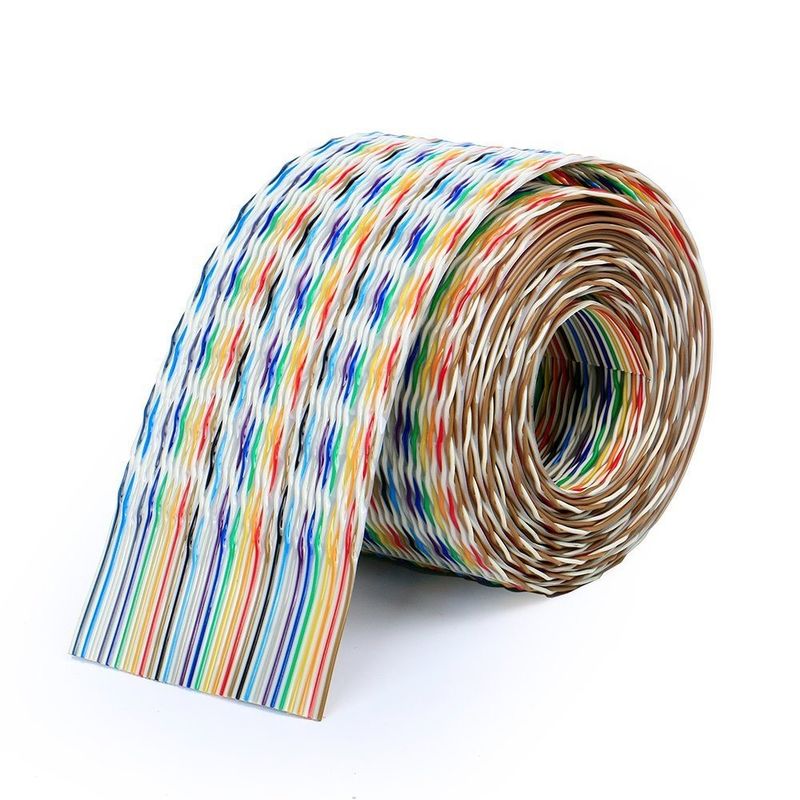 Vlakdraadgegevenskabel met XLPE-isolatiemateriaal 8/10/14/16/20/40/50 Pin Extension Wiring
