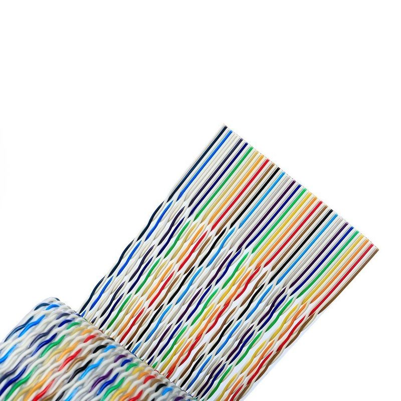Vlakdraadgegevenskabel met XLPE-isolatiemateriaal 8/10/14/16/20/40/50 Pin Extension Wiring