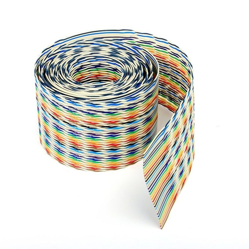 Vlakdraadgegevenskabel met XLPE-isolatiemateriaal 8/10/14/16/20/40/50 Pin Extension Wiring