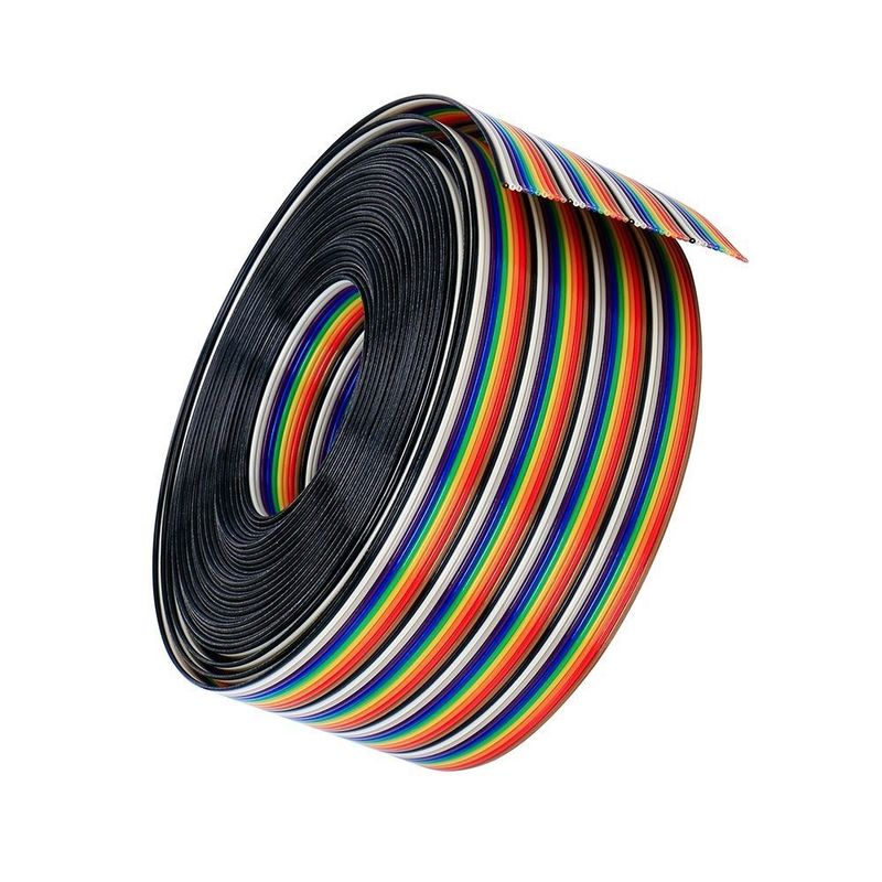 8/10/14/16/20/40/50 Pin Flat Ribbon Cable met rode rand voor massa-terminatie IDC-connectoren