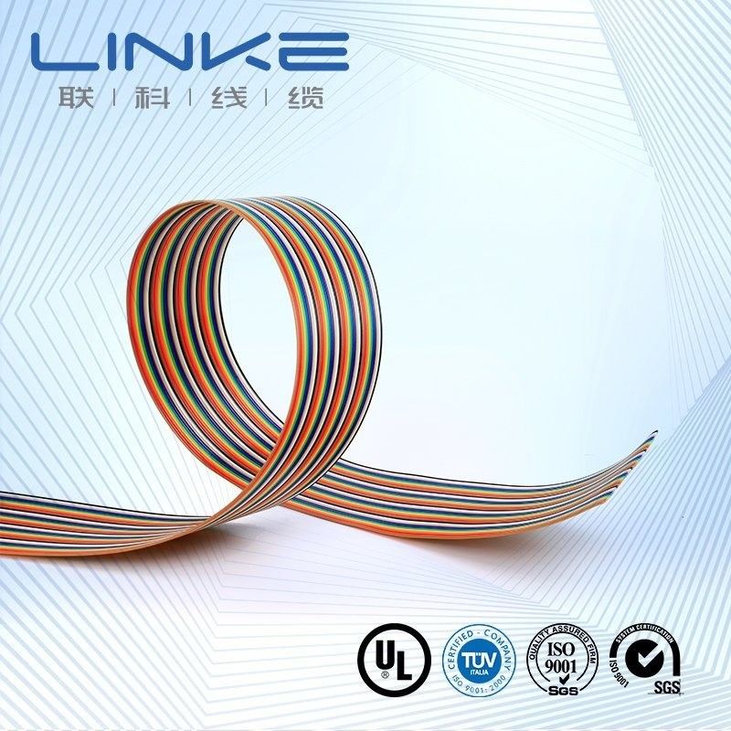 8/10/14/16/20/40/50 Pin Flat Ribbon Cable met rode rand voor massa-terminatie IDC-connectoren