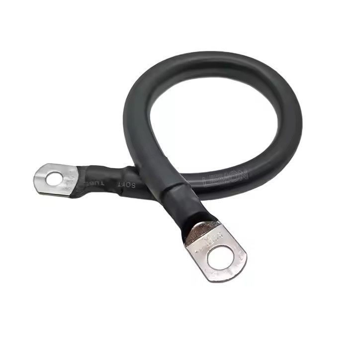 Zwarte 2 Gauge AWG Custom Battery Cable Koperdraad voor zonne-energie, marine, inverter