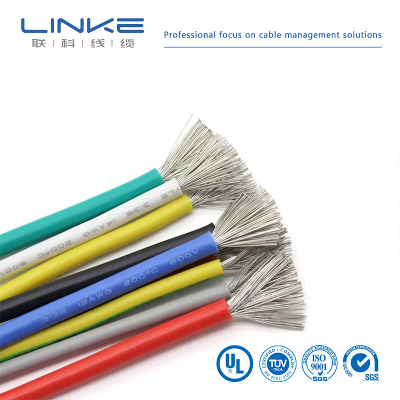 UL3135 Silicone rubber draad 30 28 26 24 22 20 18 16 14 12 10 AWG Geïsoleerde zachte koper elektronen LED lamp verlichting kabel