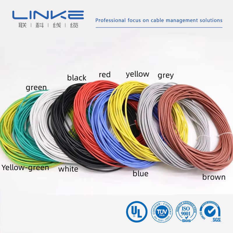 UL3135 Silicone rubber draad 30 28 26 24 22 20 18 16 14 12 10 AWG Geïsoleerde zachte koper elektronen LED lamp verlichting kabel
