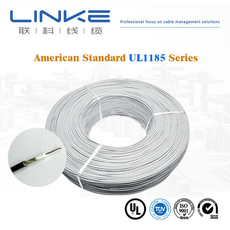 Awm 1185 geblokkeerd 18AWG 20AWG Single Core Shielded Wire UL1185 Shielded Signal Cable
