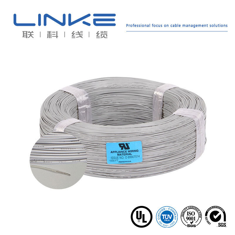 Awm 1185 geblokkeerd 18AWG 20AWG Single Core Shielded Wire UL1185 Shielded Signal Cable