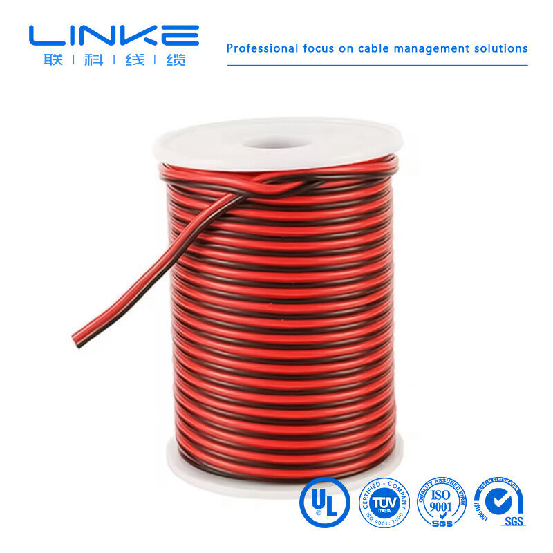 2468 VW-1 80°C 300V 22AWGx2C Flat Ribbon Wire UL2468 2 Core PVC luidsprekerkabel