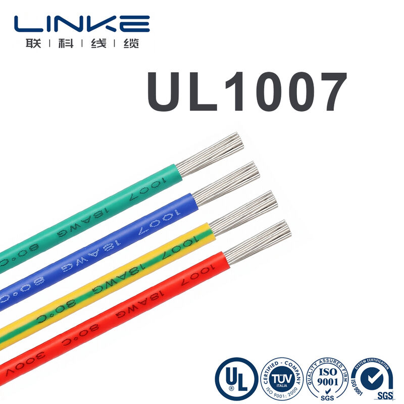 UL1007 Elektronisch aansluitdraad met geblokkeerde koperen geleider 300 V