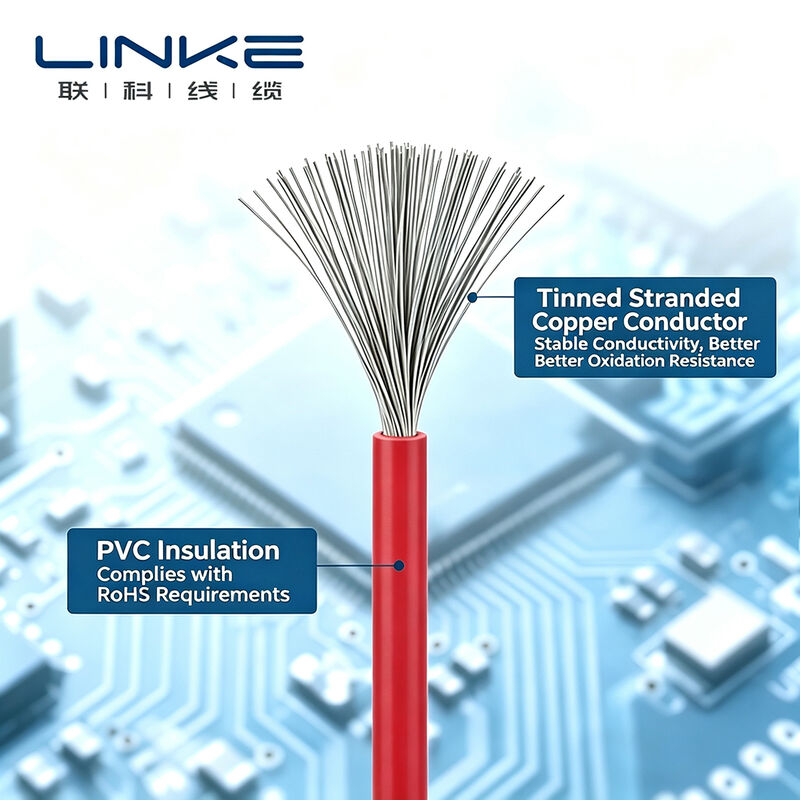 UL10269 Hoge Spanning 1000V 105℃ PVC Geïsoleerde Aansluitkabel met Vertind Koperen Geleider Elektrische Bedrading Rol