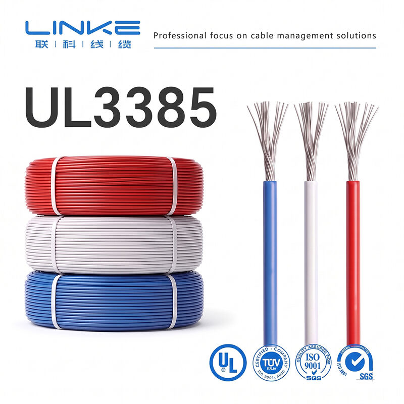 UL 3385 halogeenvrije flexibele elektronische kabel met 600V/1000V-stroom voor interne bedrading van apparaten